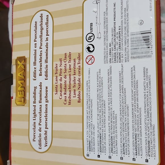 BNIB LEMAX Coventry Cove VHTF Santa Lane Trailer for Christmas Village-Light Up - Picture 4 of 5